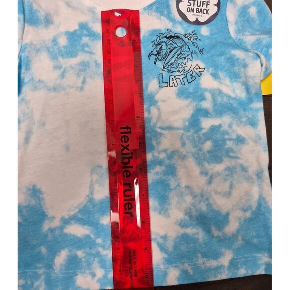 Toddler Tie-Dye Tee With Cool Stuff On Back Graphic "Later" Wave Design - Picture 2 of 7